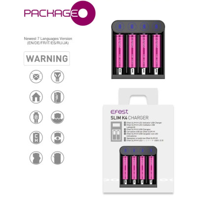 شاحن بطاريات ايفست K4 * شاحن بطاريات ايفست K4 *